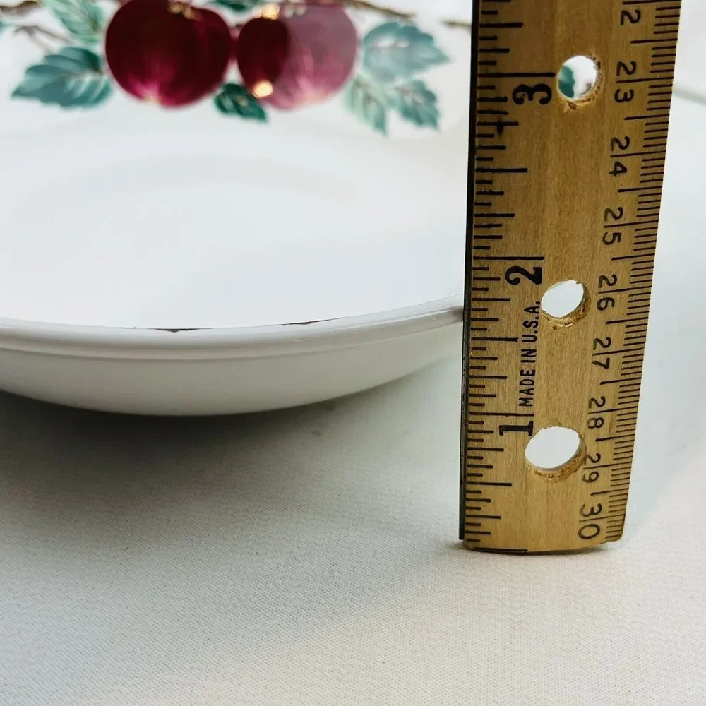 Nancy Calhoun Bella Roma‎ 4 Coupe Soup Bowl Lot Apples Cafe Classico Vintage